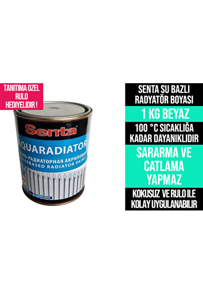 Senta AQUARADIATOR SU BAZLI RADYATÖR BOYASI BEYAZ 1 KG
