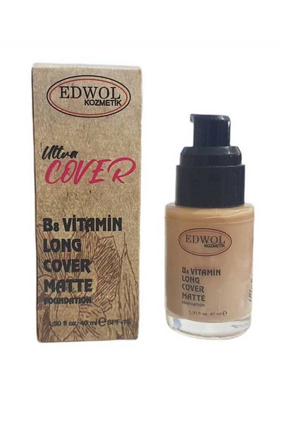 EDWOL كريم أساس Ultra Cover Kong Cover Matte Foundation Light G183 عالي التغطية 40 مل