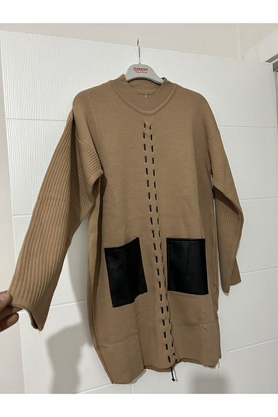 Triko Pocket Pocket Detailed Hijab Tunic