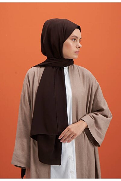 FRESCO SCARFS Hijab Hijab Medina Silk Shawl*Πικρό καφέ