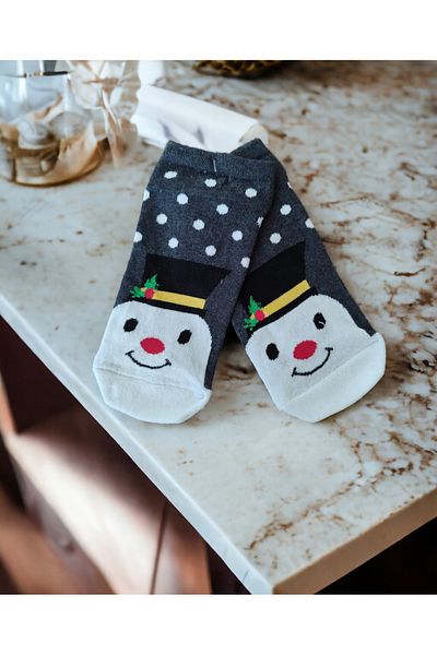 Nino Store New Year Themed Snowman New Year Gift Socks