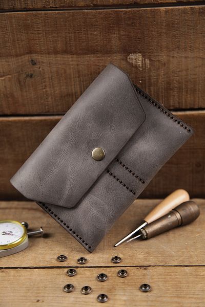 New Coast Leather 1900's Χειροποίητο πορτοφόλι διαβατηρίου από γνήσιο δέρμα