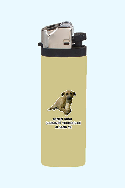 Namgo Sefalet Köpke Touch Blue Full Kaplamalı Gazlı Hediyelik Çakmak