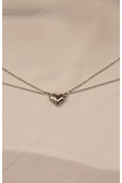 İYİ MODA Mıknatıslı Birleşen Kalp Sevgili Arkadaşlık Kolye