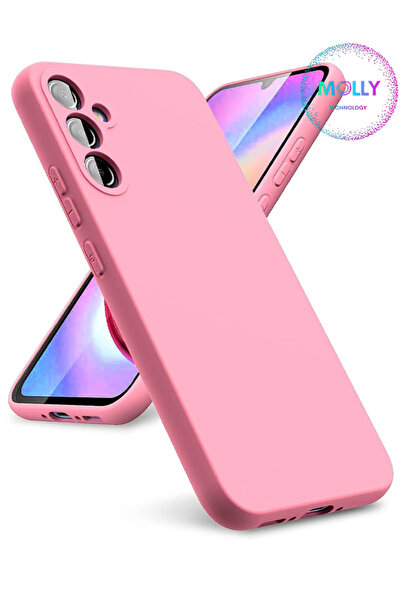 Molly Samsung Galaxy A34 Için Pamuk Şeker Içi Kadife Silikon Kılıf