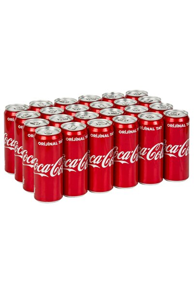 Coca-Cola Kutu Kola 330 ml 24 Adet Coca Cola 330ml 24'lü