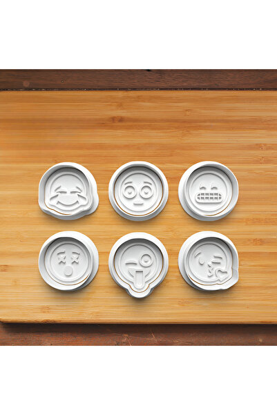 Volala مجموعة قوالب الطين السيراميكية من إيموجيز مكونة من 6 قطع