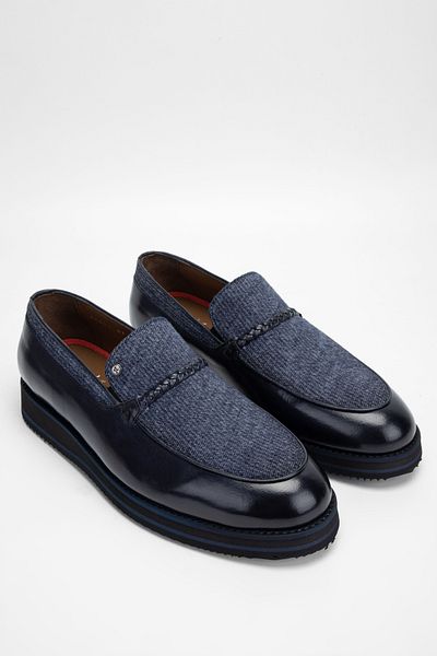 Tamer Tanca Men's Genuine Leather/textile Loafer Shoes 477 66003 Erk Ayk Sk23/24