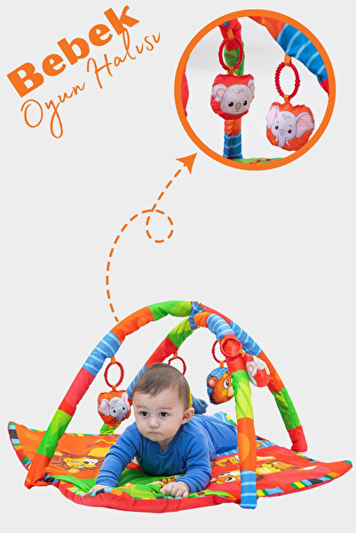 BabyModa Oyuncaklı Taşınabilir Bebek Oyun Halısı
