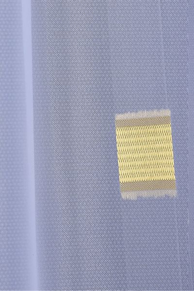 AKÇA TEKSTİL TERGAL GOLD CHECKED WHITE COLOR SINGLE WING Ready Planted Pleated Background Curtain 300*260 Cm