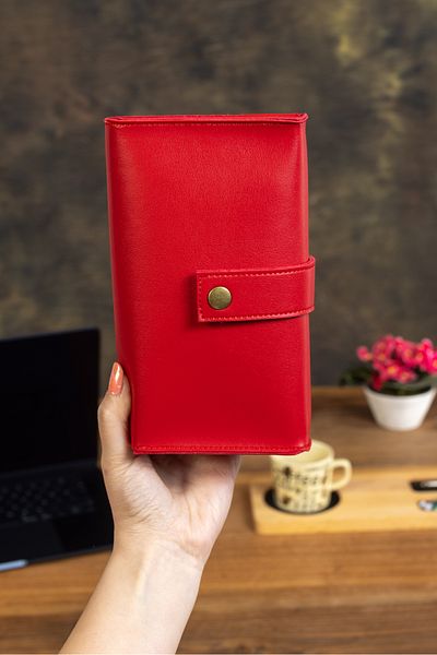 NOTHING Unisex Red Travel Daily School Organizer Bag - Cable Organizer - Electronic Carrying Bag