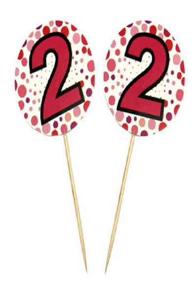 Kazanabil 20-PACK 2 YEARS OLD MIXED FIGURE PARTY SHOULDER PINK