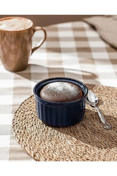 Mutfak Köşesi 2-Piece Porcelain Large Souffle Bowl - Presentation Bowl