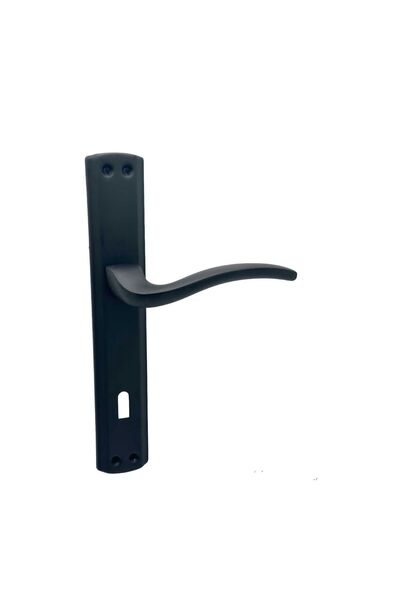 KOLDOOR Set de 3 mânere de ușă pentru cameră, cu oglindă, negru mat, de lux