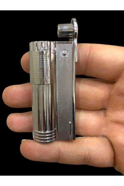 Silvio Monetti BENZİNLİ GÜMÜŞ RENKLİ MUHTAR ÇAKMAĞI 109324