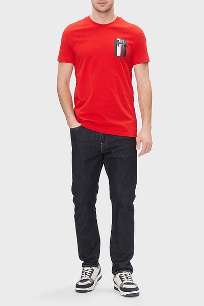 Tommy Hilfiger Cotton Slim Fit Crew Neck Men's T SHIRT MW0MW33687 XND