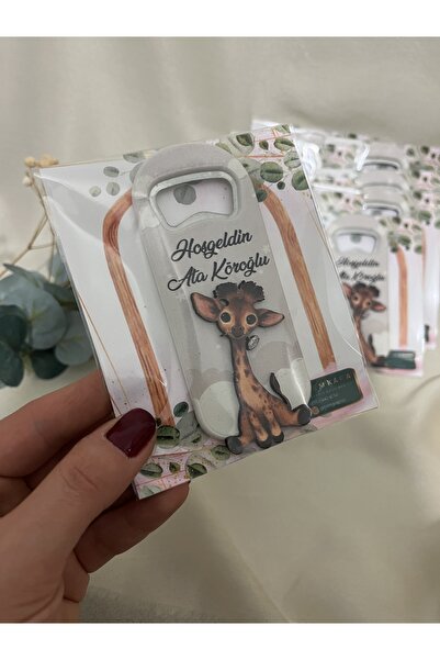 Gizem Graphic Hoşgeldin Bebeğim Zürafa Temalı Açacak Magnet 20’li Paket