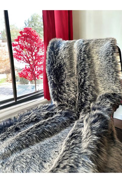 PLUSH STUDIO Tsc Navy Blue Brisa, βελούδινο ύφασμα 50x150 cm μαλακό, μακρύ τρίχωμα, ύφασμα, διακοσμητικό