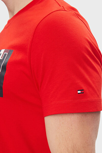 Tommy Hilfiger Cotton Slim Fit Crew Neck Men's T SHIRT MW0MW33687 XND