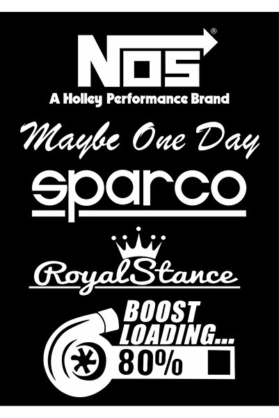 Genel Markalar Arka Cam Sticker Set Oto Sticker Araba Sticker 20x30