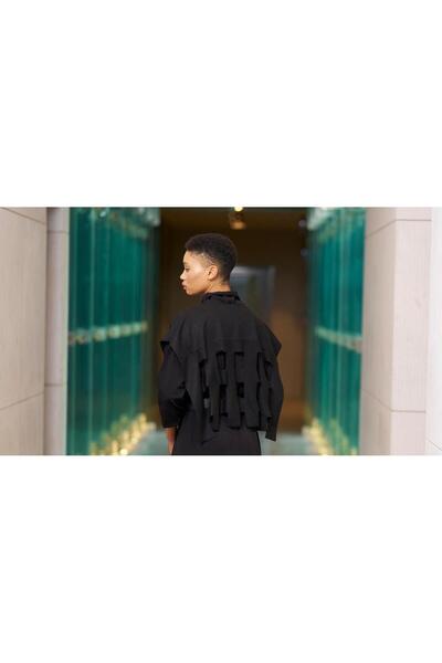 MissWhence Keçe Bolero Detaylı Triko Elbise 34801