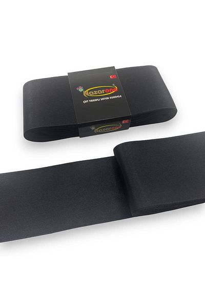 Nazarone Satin Ribbon 6cm-10mt-black(1812)