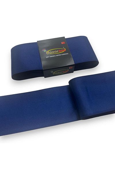 Nazarone Σατέν κορδέλα 6cm-10mt-navy blue(1111)
