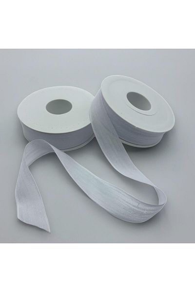 Nazarone LINEN RIBBON 2.5CM-20MT WHITE