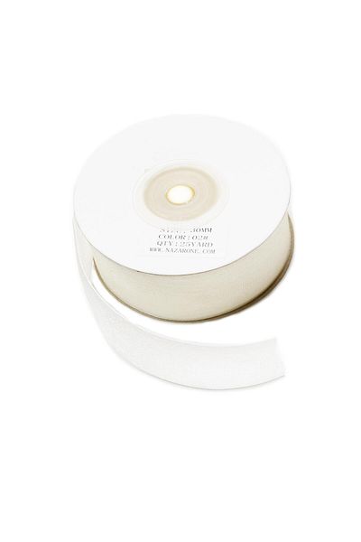 Nazarone Κορδέλα Organza 3cm-23mt-κρέμα(103)