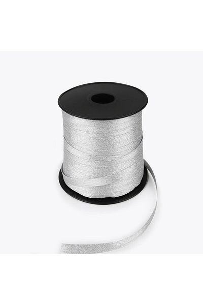 Nazarone Κορδέλα Glitter 1cm-250mt -ασημί