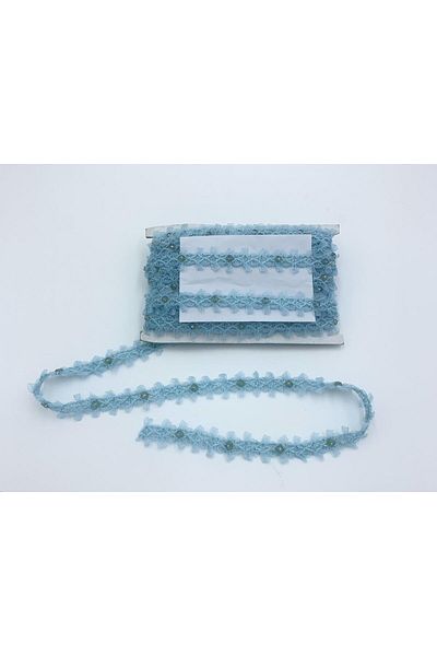 Nazarone Organza Sequin Lace 7223 20m-blue