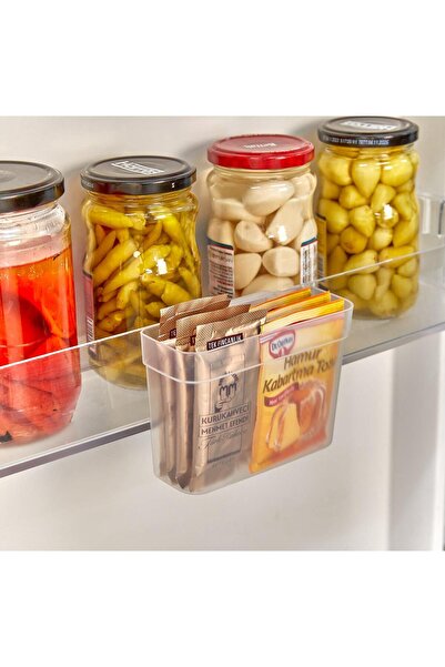 stilsenin34 4 قطع منظم داخل باب الثلاجة، منظم مكتب صغير للتخزين والقرطاسية