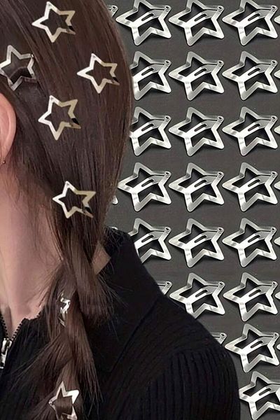 EFBUTİK Πόρπη 25 τεμαχίων Star Snap Y2K Star Style