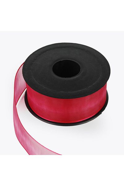Nazarone Fuchsia Chiffon Ribbon - 4Cm-20Mt (803)