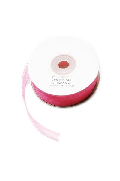 Nazarone Fuchsia Organza Ribbon - 2Cm-23Mt (803)