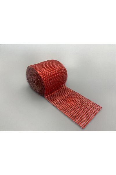 Nazarone Stress Stone 24 Row Silver 9m-red