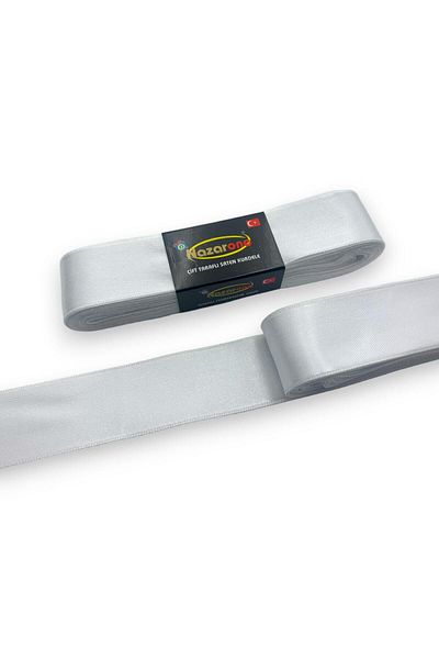 Nazarone Σατέν Κορδέλα 3cm-10mt-λευκό(101)