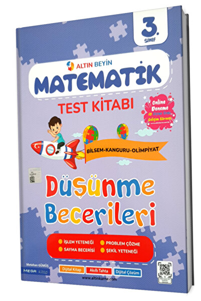 Altın Nokta Basım Yayın 3. Sınıf Altın Beyin Matematik Test Kitabı