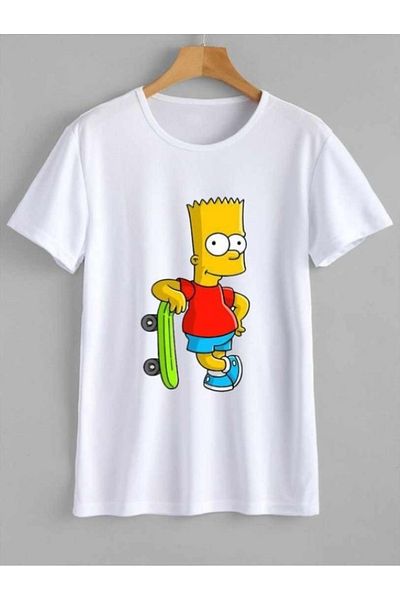 MODABEBEX Tricou pentru copii cu imprimeu model SIMPSON 4 ani / 13 ani