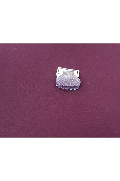 RKY SERENITY Αγκράφα με πούλιες ασημί Μύδι Sea Shell
