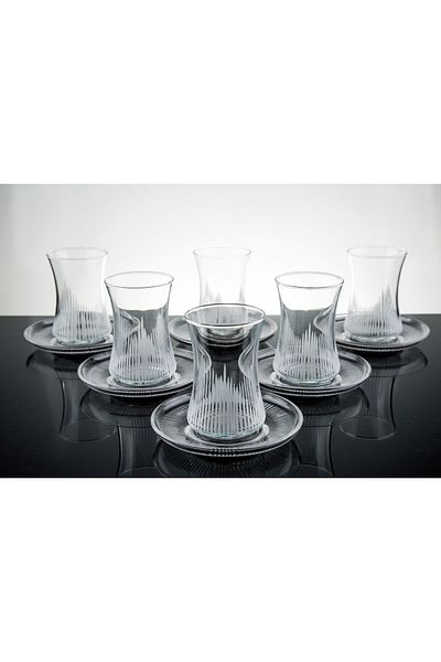 sudeka Flame Cutting Decoration Tea Set for 6 People