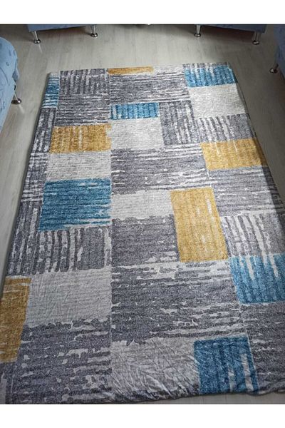 ESPİCAL HOME Elastic Carpet Cover Made of Soft Velvet Fabric