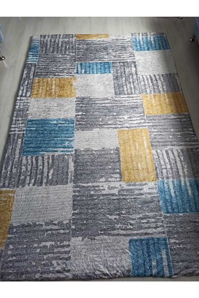 ESPİCAL HOME Elastic Carpet Cover Made of Soft Velvet Fabric