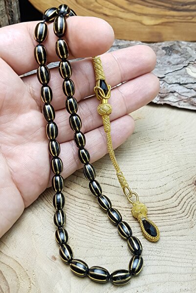 OTTOTESBİH Erkek Hediyelik Tesbih, Işlemeli Oltu Tesbih, Işlemeli Oltutaşı Tesbih