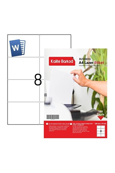 Kalite Barkod Etichetă laser A4 de 105 mm x 74 mm |   Etichetă A4 |