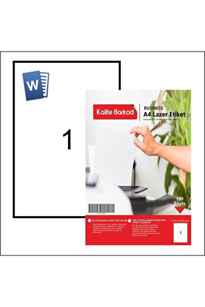 Kalite Barkod Etichetă laser A4 210 X 297 |   Etichetă A4 |