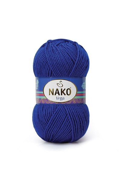 NAKO Vega 2123 Royal - 100% Blue Hand Knitting Yarn