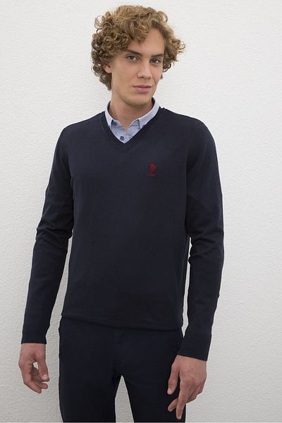 U.S. Polo Assn. Тъмносин мъжки пуловер