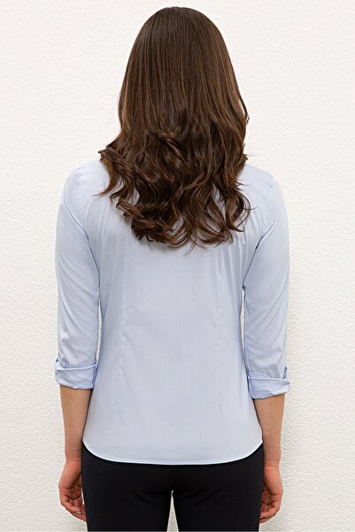 U.S. Polo Assn. Μπλε γυναικείο πουκάμισο