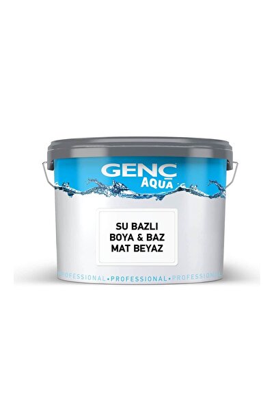 GENÇ Iç Mekan Su Bazlı Sonkat Özel Mat Son Kat Boya Beyaz - 2.5 Kg